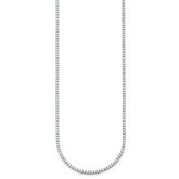 14k White Gold 6 carat Lab Grown Diamond VS/SI+ G+ Complete 18 inch Graduated Tennis Necklace